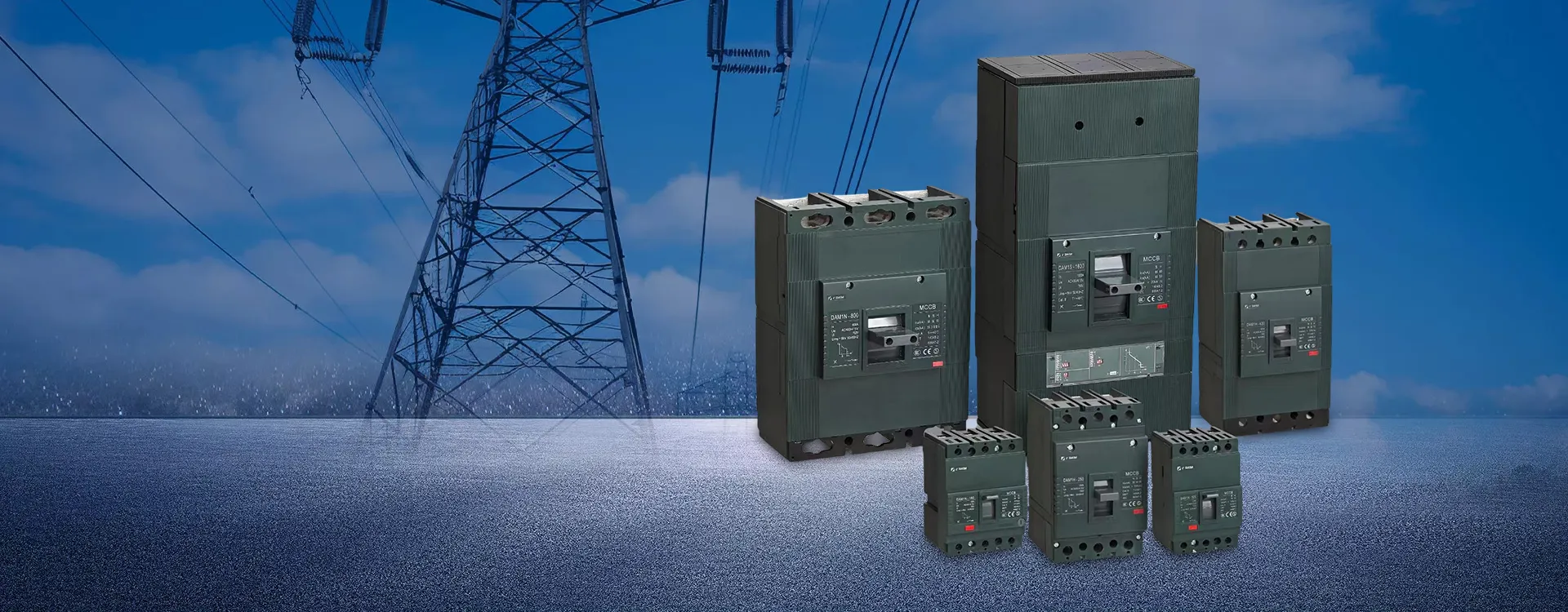 Penyelesaian Elektrik Voltan Rendah CDADA - Pemutus DC MCB MCCB Berperakui CE untuk Projek Perindustrian dan Suria