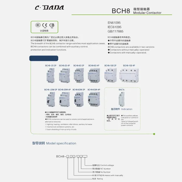 Katalog penyentuh modular BCH8