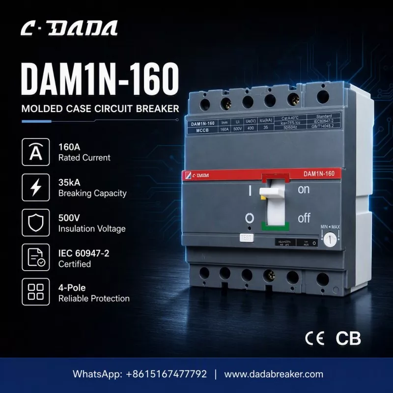 Perlindungan Ketepatan untuk Rangkaian Perindustrian: C·DADA DAM1N-160 MCCB