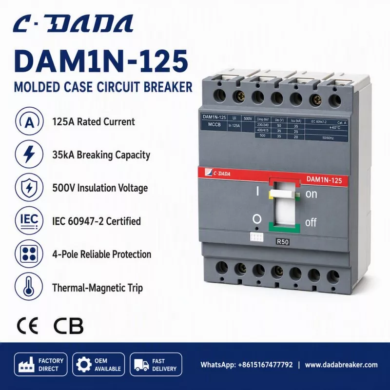 Memastikan Integriti Sub-Pengagihan: Penyelesaian MCCB C·DADA DAM1N-125