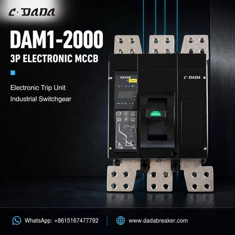 DAM1-2000 3P Electronic MCCB untuk Peranti Suis Industri | C·DADA Electric